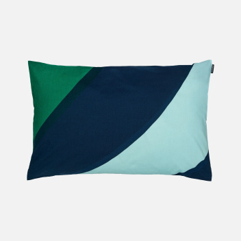 Poszewka na poduszkę 40x60 cm SAVANNI Cushion Cover Dark Blue-Green-Mint