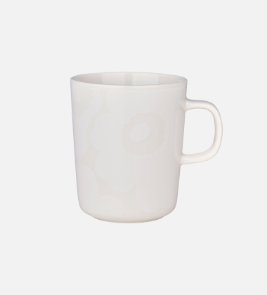 Kubek z porcelany z uchem 250 ml UNIKKO Mug Off White