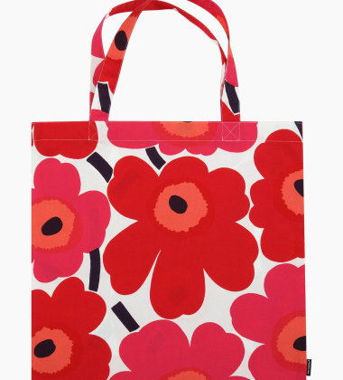 Torba bawełniana 44x43 cm UNIKKO Tote Bag Red-White