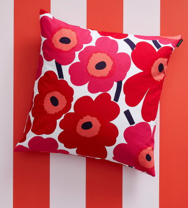 Poszewka na poduszkę 50x50 Pieni UNIKKO Cushion Cover Red-White