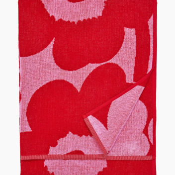 Ręcznik kąpielowy 70x150 UNIKKO Bath Towel Red-Pink by Marimekko