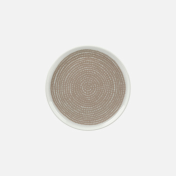 Talerzyk z porcelany 13,5 cm SIIRTOLAPUUTARHA White-Clay
