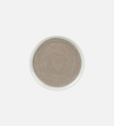 Talerzyk z porcelany 13,5 cm SIIRTOLAPUUTARHA White-Clay