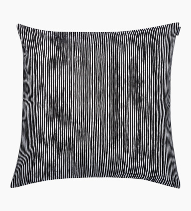 Poszewka na poduszkę 50x50 VARVUNRAITA Cushion Cover White-Black