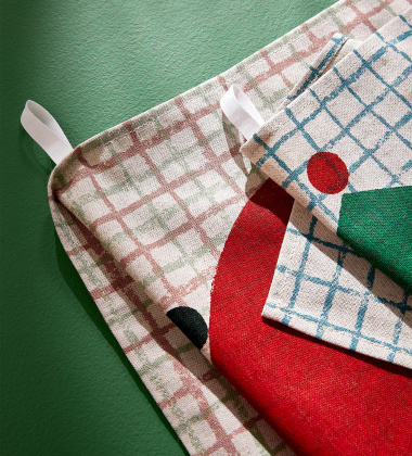 Ścierka kuchenna 43x60 KALENDI Tea Towel Cotton-Red