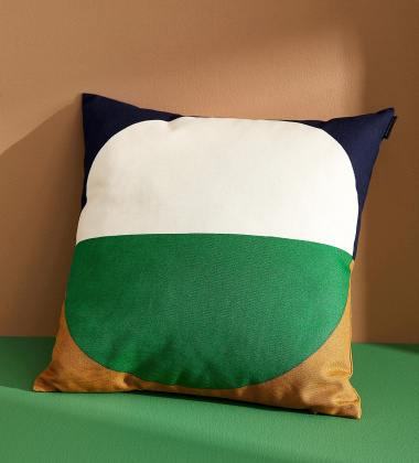 Poszewka na poduszkę 40x40 VIITTA Cushion Cover Dark Blue-Green-Off White