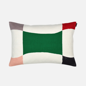 Poszewka na poduszkę 40x60 ALMENA Cushion Cover Green-Grey-White