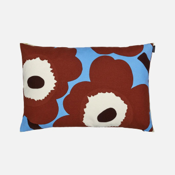 Poszewka na poduszkę lniana 40x60 UNIKKO Cushion Cover Light Blue-Brown