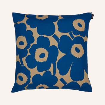 Poszewka na poduszkę 50x50 PIENI UNIKKO Cushion Cover Blue-Brown