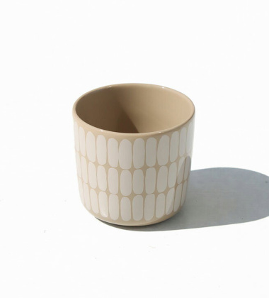 Kubek z porcelany bez ucha 200 ml OIVA ALKU Mini Mug Terra-White