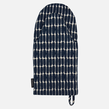 Rękawica kuchenna lniana 15x31,5 PIENI ALKU Oven Mitten Terra-Dark Blue