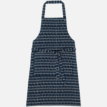 Fartuszek kuchenny lniany 84x85 PIENI ALKU Apron Terra-Dark Blue