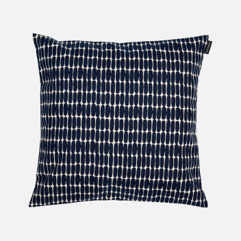 Poszewka na poduszkę lniana 40x40 PIENI ALKU Cushion Cover Terra-Dark Blue