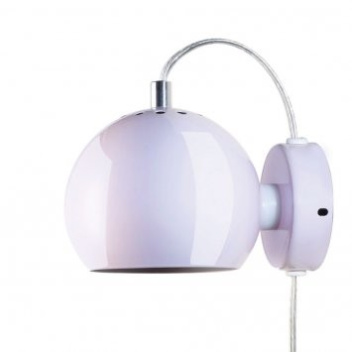 Lampa ścienna Ball Wall 12 cm Jasny Róż Połysk