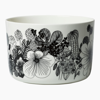 Misa z porcelany 3,4L OIVA SIIRTOLAPUUTARHA Serving Bowl White-Black