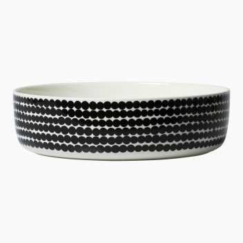 Miska z porcelany 3L OIVA RASYMATTO Serving Bowl White-Black
