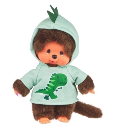 Pluszowa małpka 20 cm MONCHHICHI Chłopiec-Dinozaur