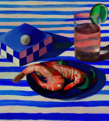 Poster 50x70 SHRIMPS AND STRIPES by Misfitting Things