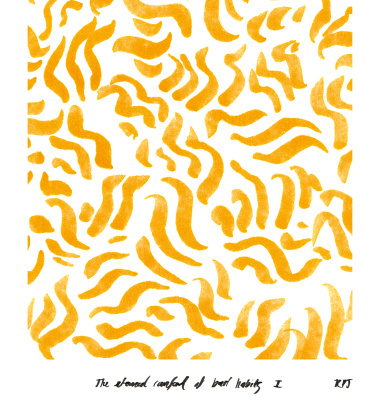 Poster 50x70 COMFORT - YELLOW by Ronelle Pienaar Jenkin and Lemon