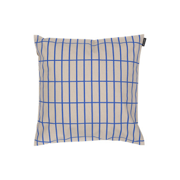 Poszewka na poduszkę 40x40 TIILISKIVI Cushion Cover Grey-Electric Blue