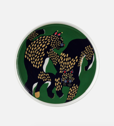 Talerz z porcelany 20 cm ILVES Plate Dark Blue-Green-Off White
