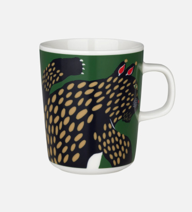 Kubek z uchem z porcelany 250 ml ILVES Oiva Mug Dark Blue-Green-Off White