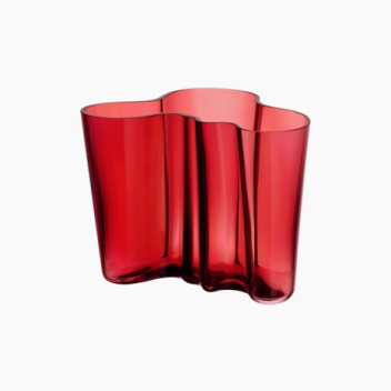 Wazon szklany ALVAR AALTO VASE 16 cm Cranberry