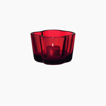 Świecznik AALTO Votive 55x102 mm Czerwony Cranberry