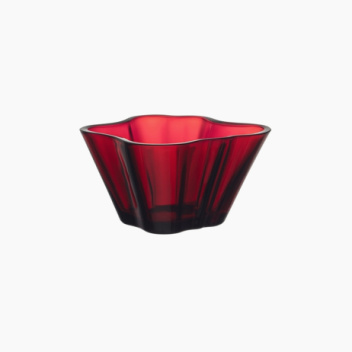 Miseczka szklana 7,5x14,5 cm ALVAR AALTO Bowl Cranberry