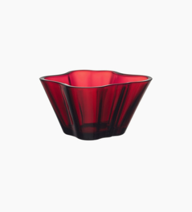 Miseczka szklana 7,5x14,5 cm ALVAR AALTO Bowl Cranberry