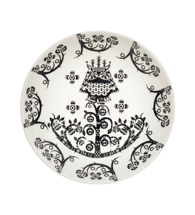 Talerz głęboki z porcelany 20 cm TAIKA DECO Deep Plate White-Black