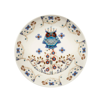 Talerz głęboki z porcelany 20 cm TAIKA DECO Deep Plate White-Blue