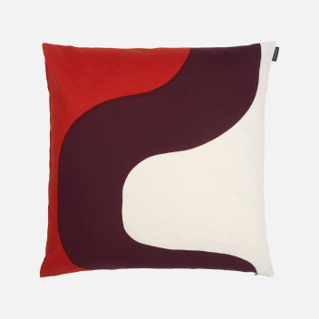 Poszewka na poduszkę 50x50 cm SEIREENI Cushion Cover Burgundy-Cotton-Red