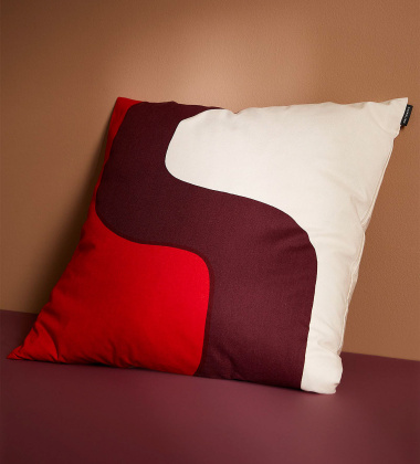 Poszewka na poduszkę 50x50 cm SEIREENI Cushion Cover Burgundy-Cotton-Red