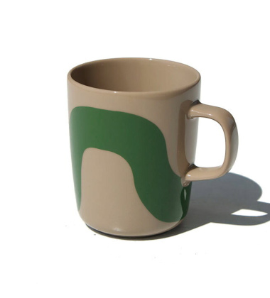 Kubek z porcelany z uchem 250 ml SEIREENI Mug Terra-Green