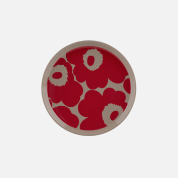 Talerzyk z porcelany 13,5 cm UNIKKO Mini Plate Terra-Red