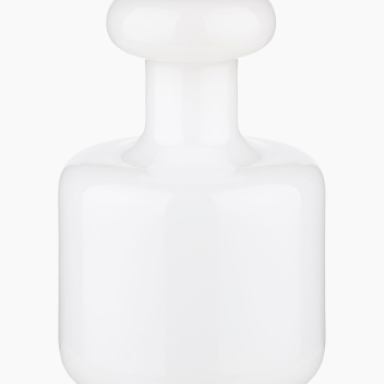 Szklany świecznik-wazon 17x11,5 PLUNTA Candle Holder Milk White-Brass