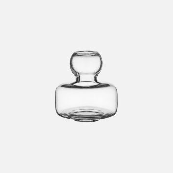 Wazon szklany FLOWER Vase 10x10,4 cm - Clear