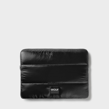 Etui na Laptopa typu kurtka puchowa 13-14-inch MacBook BLACK GLOSSY QUILTED