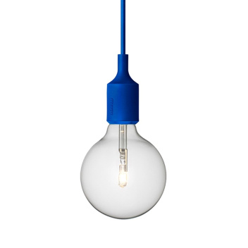 Lampa wisząca E27 Bulb Niebieska