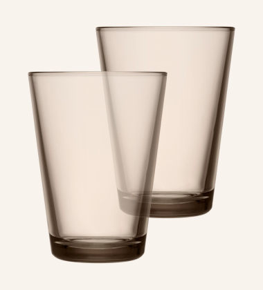 Szklanki KARTIO Glass 400 ml Set 2 Linen