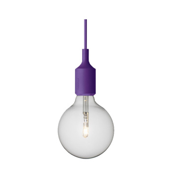 Lampa wisząca E27 Bulb Purpurowa