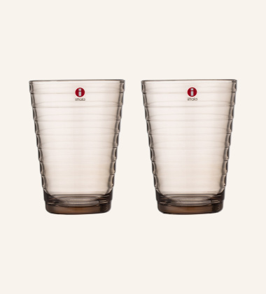 Szklanki AINO AALTO Tumbler 330 ml Set 2 Linen