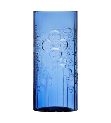 Wazon szklany 25 cm FLORA Vase by Oiva Toikka Ultramarine Blue