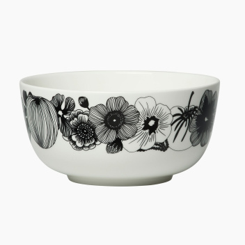 Miska z porcelany 900 ml SIIRTOLAPUUTARHA Bowl White-Black