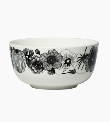 Miska z porcelany 900 ml SIIRTOLAPUUTARHA Bowl White-Black