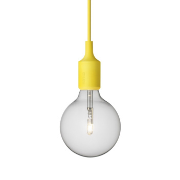 Lampa wisząca E27 Bulb Żółta