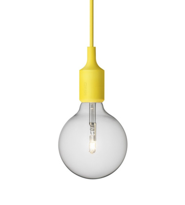 Lampa wisząca E27 Bulb Żółta