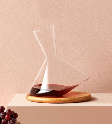 Dekanter-Karafka do wina bujająca się 1L BALANCE Wine Decanter by Nude Glass
