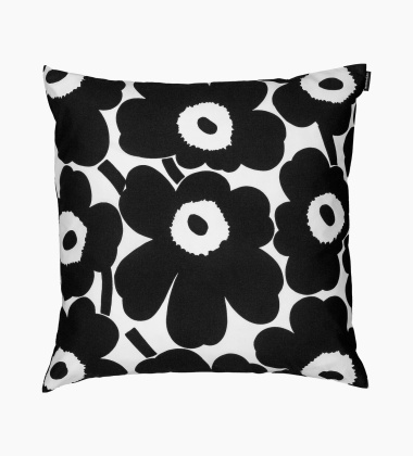 Poszewka na poduszkę 50x50 UNIKKO Cushion Cover Black-White